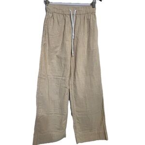 Melrose Market boho Women’s Tan 100% Cotton wide leg Pants size XS